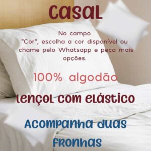 Jogo de cama casal de três peças