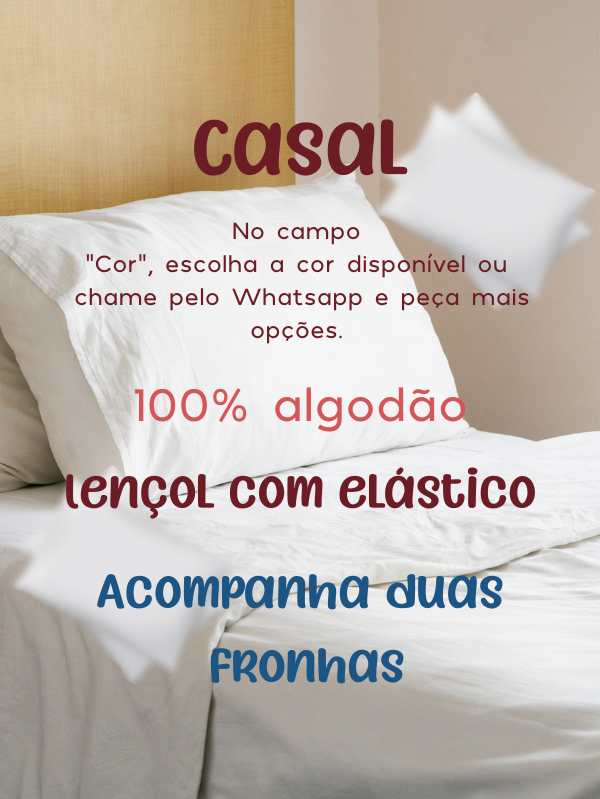 Jogo de cama casal de três peças