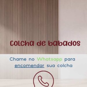 Colcha de Babados em Algodão e Helanca
