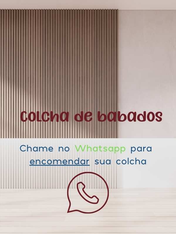 Colcha de Babados em Algodão e Helanca