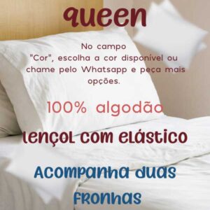 Jogo de cama Queen de três peças