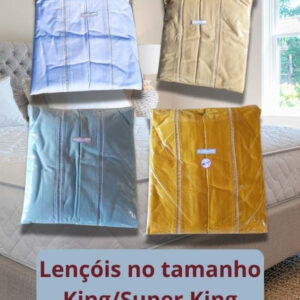 Jogo de cama Super King de três peças