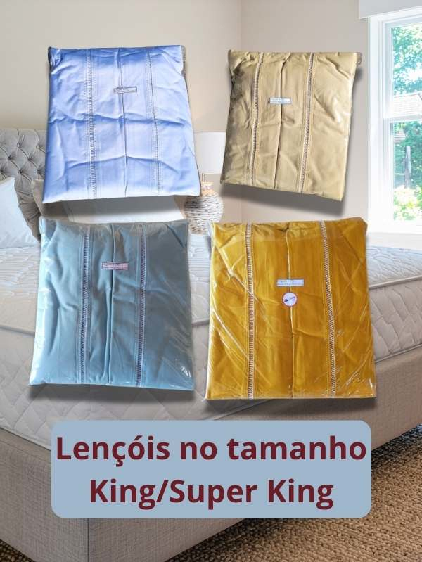 Jogo de cama Super King de três peças