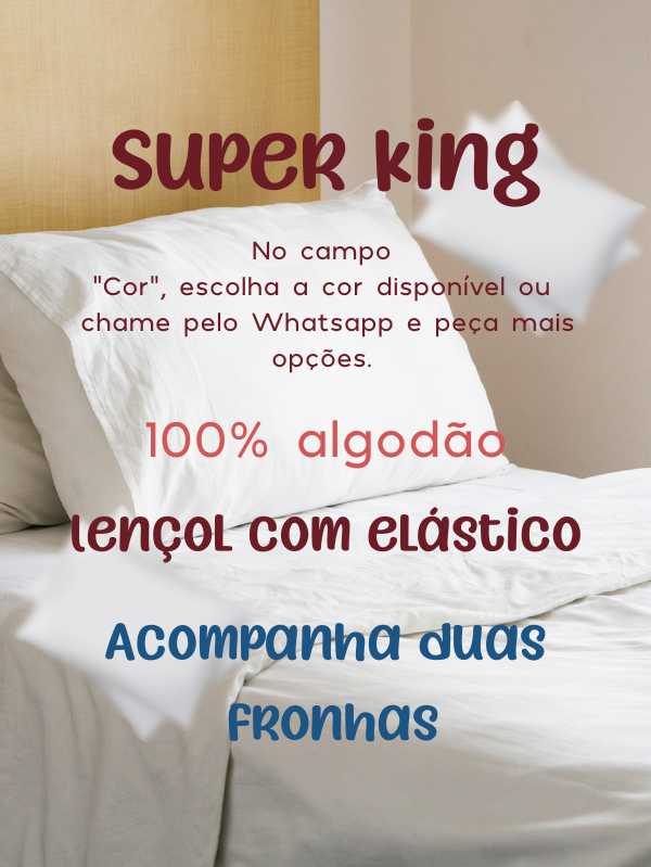 Jogo de cama Super King de três peças