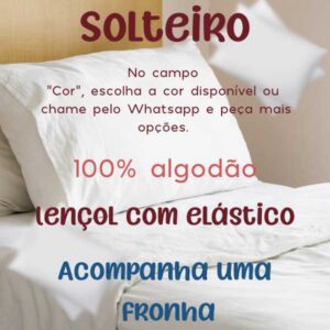 Jogo de cama solteiro de duas peças